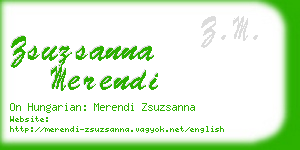 zsuzsanna merendi business card